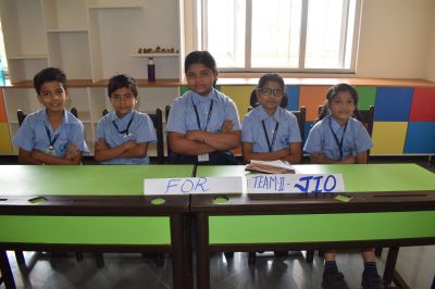 Debate competition was held on 06th of November 2017 in RKSVA. The student from Grade III to V participated in it. The topic of the competition was “The use of Mobile Phone – Is it Good or Bad”. The student participated enthusiastically in the competition.