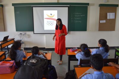 A 3-Day SKILLSPHERE Educational Workshop was been organized at RKSVA for students of classes IV V  VI from 25 June 18 to 27 June 18 by Ms. Yashasvi Shah, a Gold Medalist in Psychology, from Ahmedabad. Each Session touched upon the Acronym LEAD – LEADERSHIP, ENTREPRENURESHIP, AWARENESS and DIPLOMACY. Various activities for Skill Development of students where conducted in the form of games activities group discussions and sharing the thoughts.